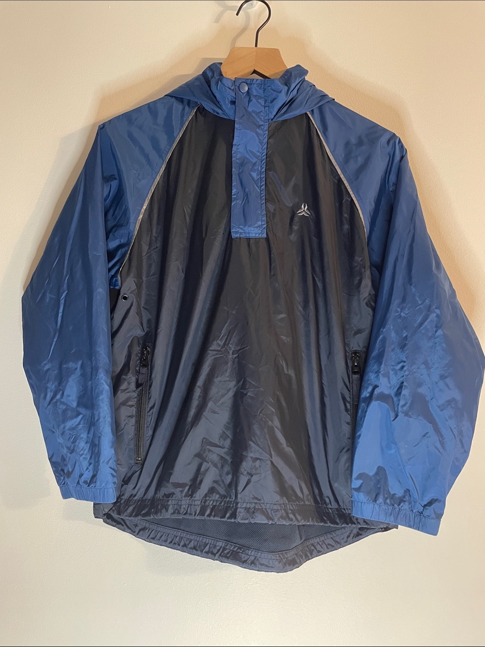 Old Navy Windbreaker Pullover Jacket Blue Black Kids Youth Boys Large